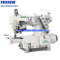 China Small Horizontal Cylinder Bed Three Needle Interlock Sewing Machine with Automatic Thread Trimmer FX720-356T supplier