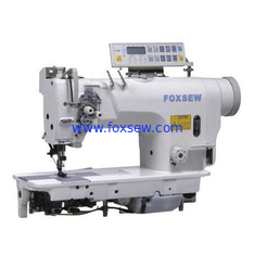 China Computer-controlled Direct Drive Fixed Needle Bar Double Needle Lockstitch Sewing Machine supplier
