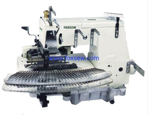 China 25 or 33 Needle Flat-bed Double Chain Stitch Sewing Machine (tuck fabric seaming) FX1425PT supplier