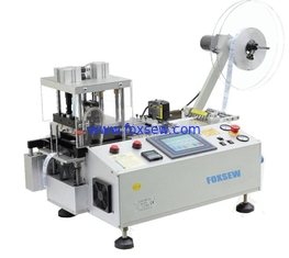 China Automatic Hot Knife Tape Cutting Machine with Punching Hole and Collecting Device FX-150H supplier