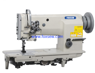 China Double Needle Compound Feed Heavy Duty Lockstitch Sewing Machine supplier