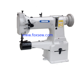 China Single Needle Cylinder Arm Compound Feed Heavy Duty Lockstitch Sewing Machine supplier