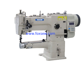 China Single Needle Direct Drive Cylinder Arm Unison Feed Walking Foot Heavy Duty Leather Sewing Machine supplier
