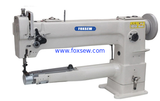 China Long Arm Cylinder Bed Compound Feed Walking Foot Heavy Duty Leather Sewing Machine supplier