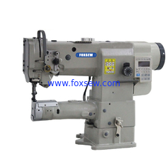 China Single Needle Direct Drive Compound Feed Cylinder Bed Heavy Duty Leather Sewing Machine supplier