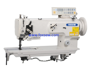 China Single Needle Compound Feed Walking Foot Heavy Duty Lockstitch Sewing Machine with Automatic Thread Trimmer supplier