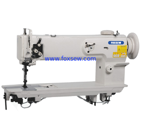 China Long Arm Single Needle Compound Feed Walking Foot Heavy Duty Lockstitch Sewing Machine supplier