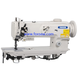 China Double Needle Compound Feed Walking Foot Heavy Duty Lockstitch Sewing Machine supplier