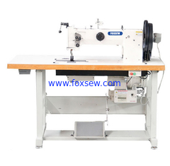 China Double Needle Compound Feed Walking Foot Heavy Duty Leather Sewing Machine supplier