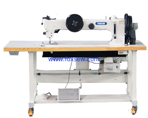 China Long Arm Compound Feed Walking Foot Heavy Duty Lockstitch Sewing Machine supplier