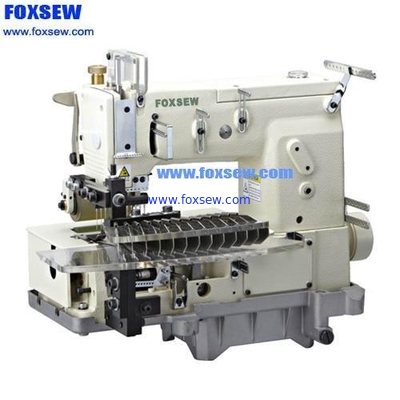 12-needle Flat-bed Double Chain Stitch Sewing Machine (tuck fabric seaming) FX1412PTV