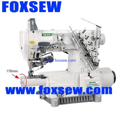 Small cylinder bed three-needle interlock sewing machine(automatic thread trimming) FX720-356T