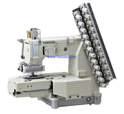 Cylinder-bed 12-needle Double Chain-stitch Sewing Machine FX4412P