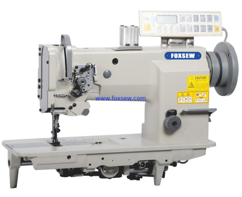 Single Needle Compound Feed Heavy Duty Lockstitch Sewing Machine with Automatic Thread Trimmer