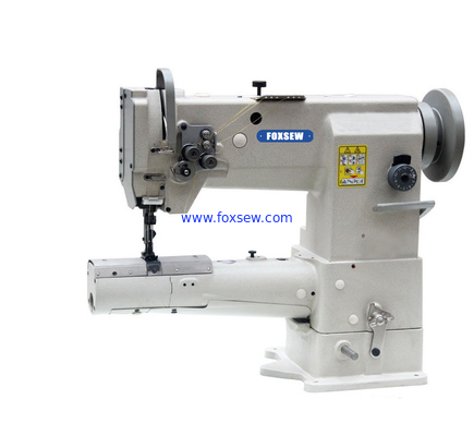 Double Needle Compound Feed Cylinder Bed Heavy Duty Leather Sewing Machine