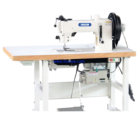 Flat Bed Compound Feed Walking Foot Heavy Duty Lockstitch Sewing Machine