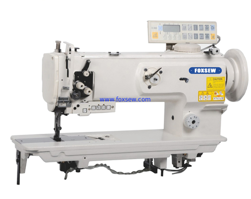 Single Needle Compound Feed Walking Foot Heavy Duty Lockstitch Sewing Machine with Automatic Thread Trimmer