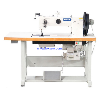 Double Needle Compound Feed Walking Foot Heavy Duty Leather Sewing Machine